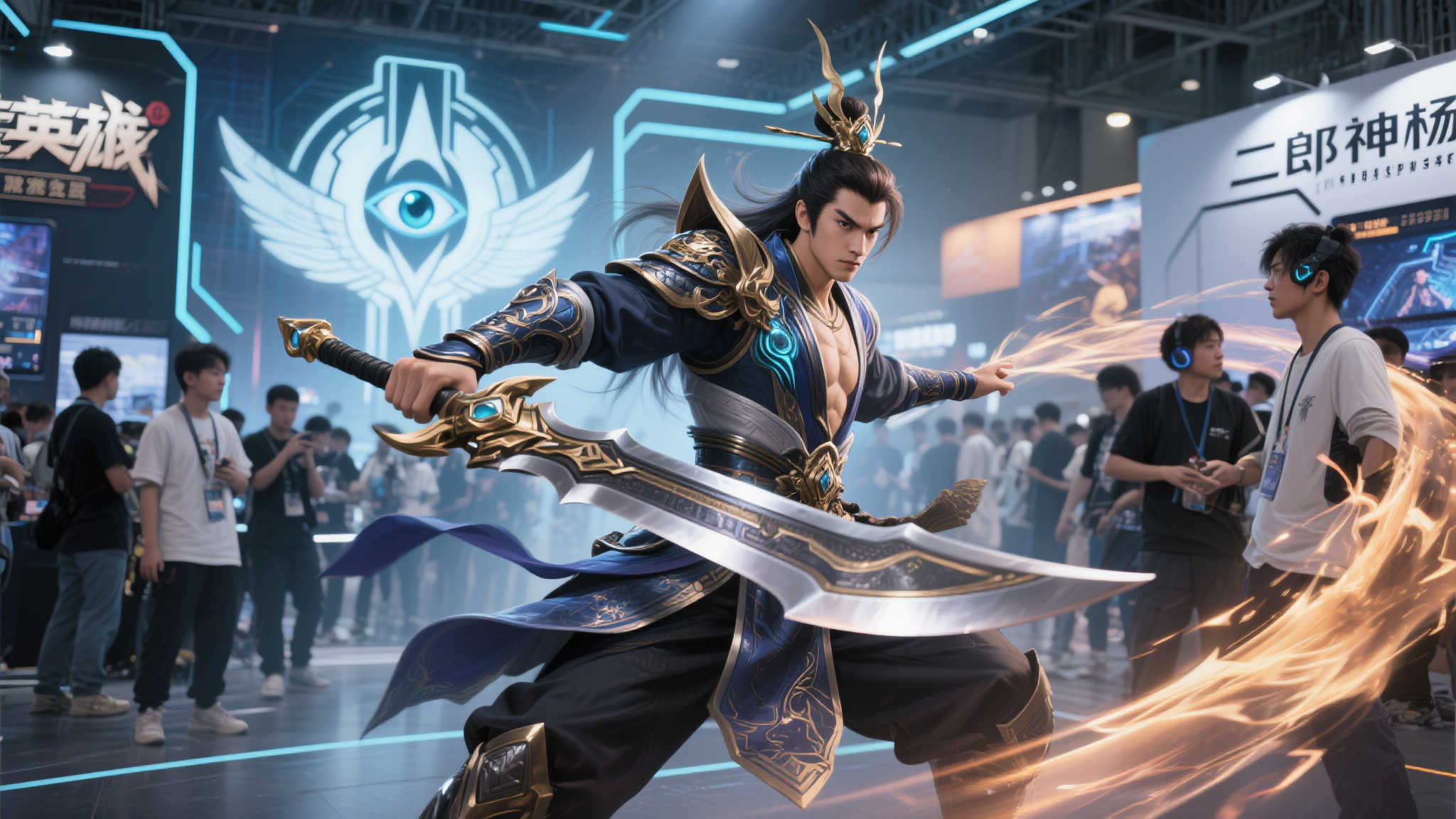 二郎神与天命人惊现《明末:渊虚之羽》BW会场!双排玩的超嗨 二郎神与天命人惊现《明末:渊虚之羽》BW会场!双排玩的超嗨