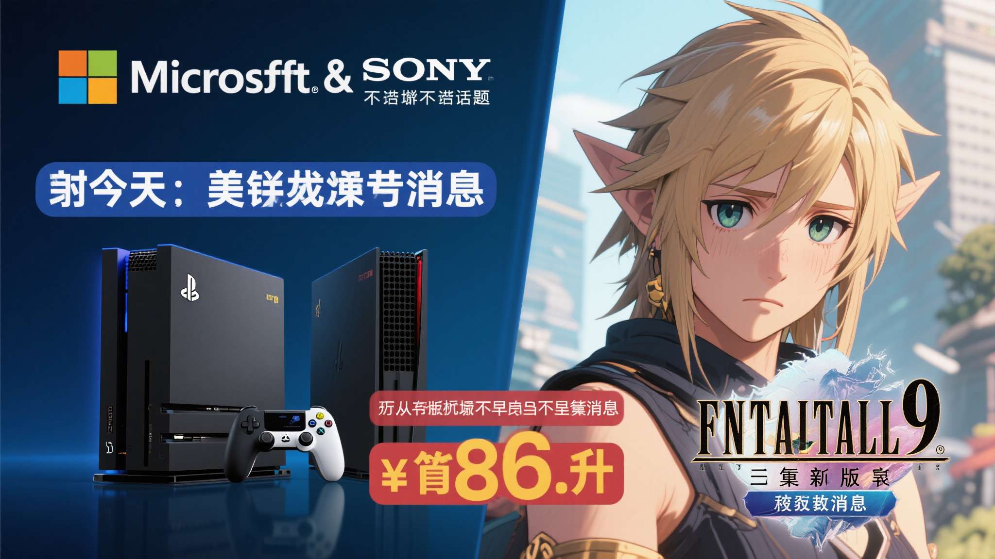 游侠早报:微软索尼新主机更贵《最终幻想9》重制搁置 游侠早报:微软索尼新主机更贵《最终幻想9》重制搁置
