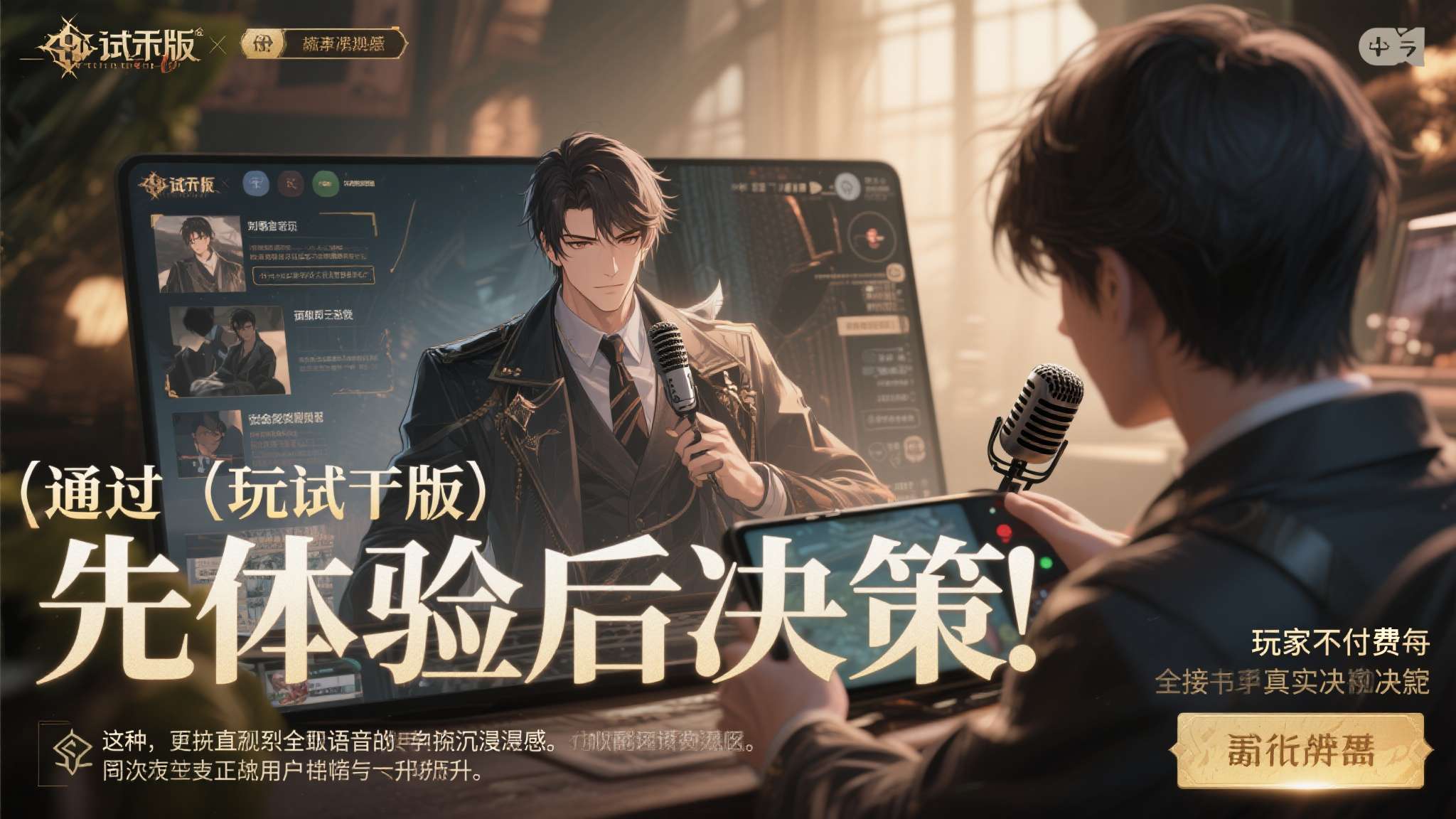 沉浸式恋爱视觉小说游戏《心象演算》剧情确定将以全语音形式实装！免费试玩版预计将于 5 月 14 日左右更新